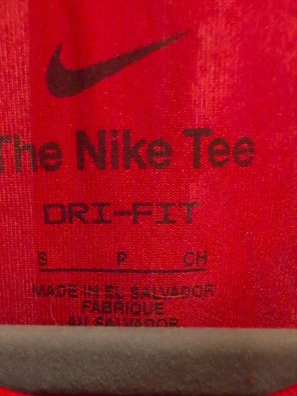 Nike Red Dri-FIT Short Sleeve Crew Tee